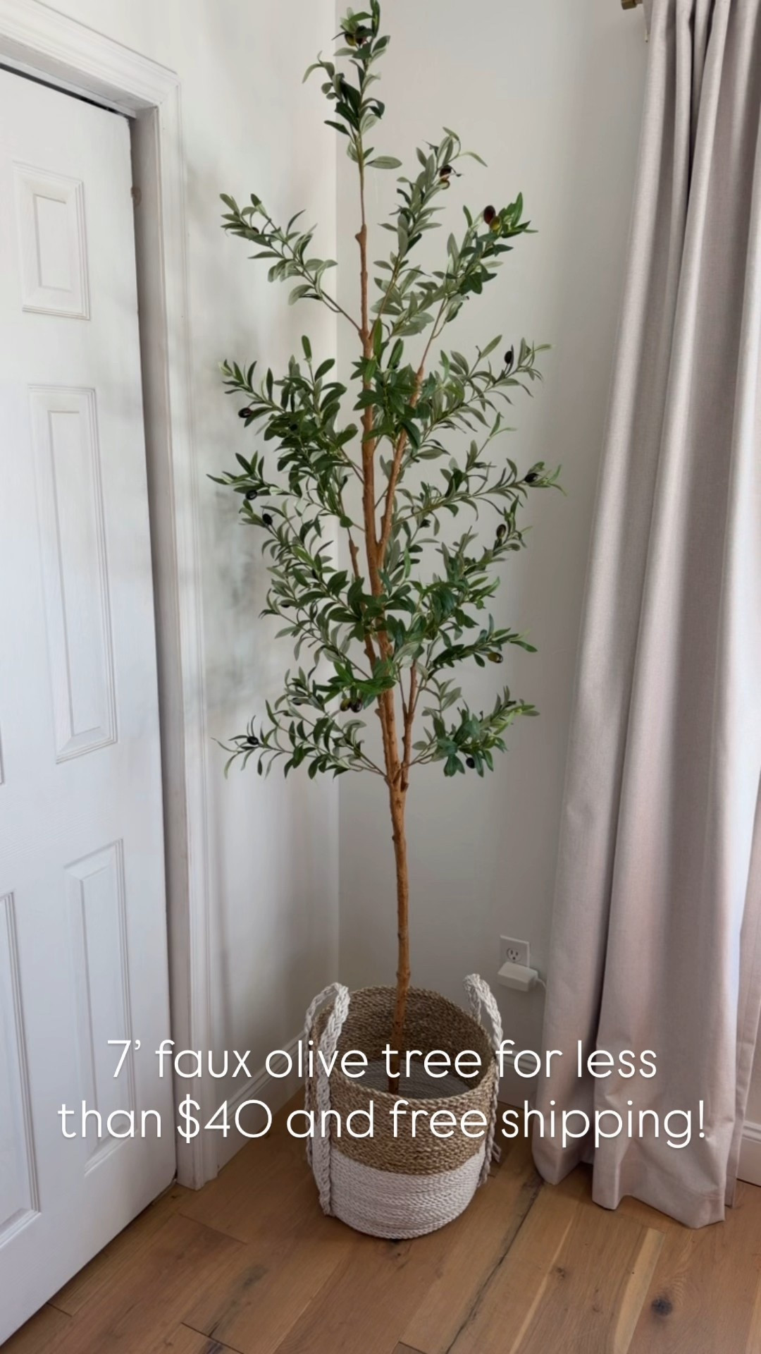 This is the 7’ faux olive tree and it’s on a flash deal for less than $40 and free shipping! 

#LTKSaleAlert #LTKHome