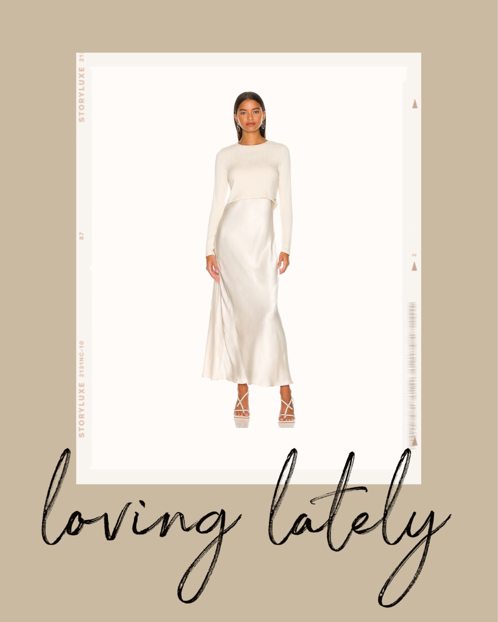 Kat Jamieson of With Love From Kat shares a cream dress. Neutral style, silk dress, midi dress, fall style, neutral dress.

#LTKSeasonal #LTKstyletip