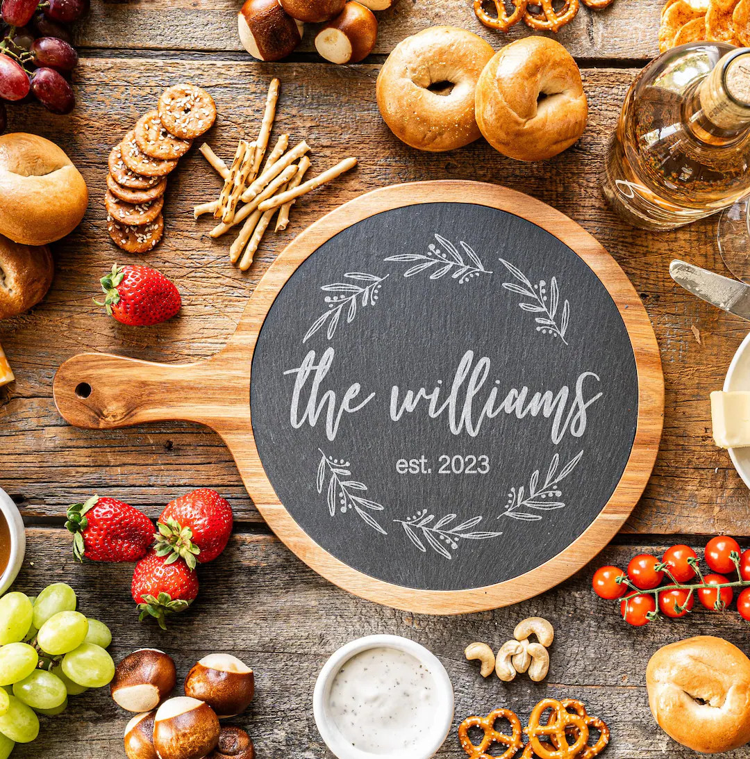 Custom Cheese Board Charcuterie Board Personalized Wedding - Etsy | Etsy (US)