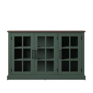 Twin Star Home Kale Sideboard with Glass Doors OT90494-TPF01 - The Home Depot | The Home Depot
