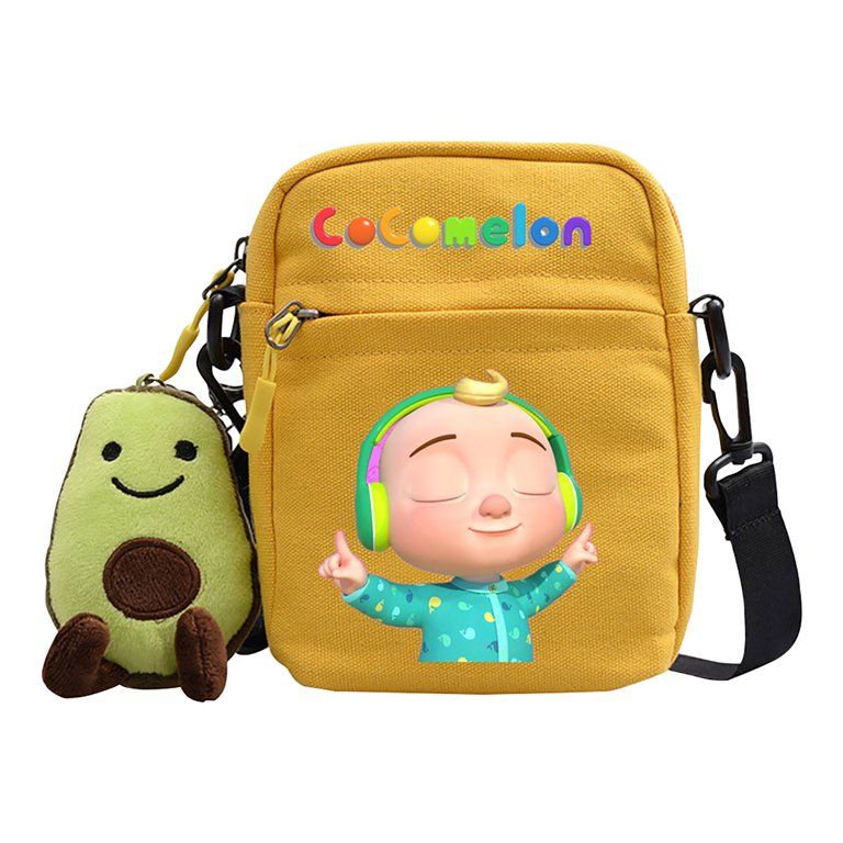 CoCoMelon JJ Boy Shoulder Bag Canvas Multi Purpose With Avocado Pendant For Kids 5.51*1.97*7.09 i... | Walmart (US)
