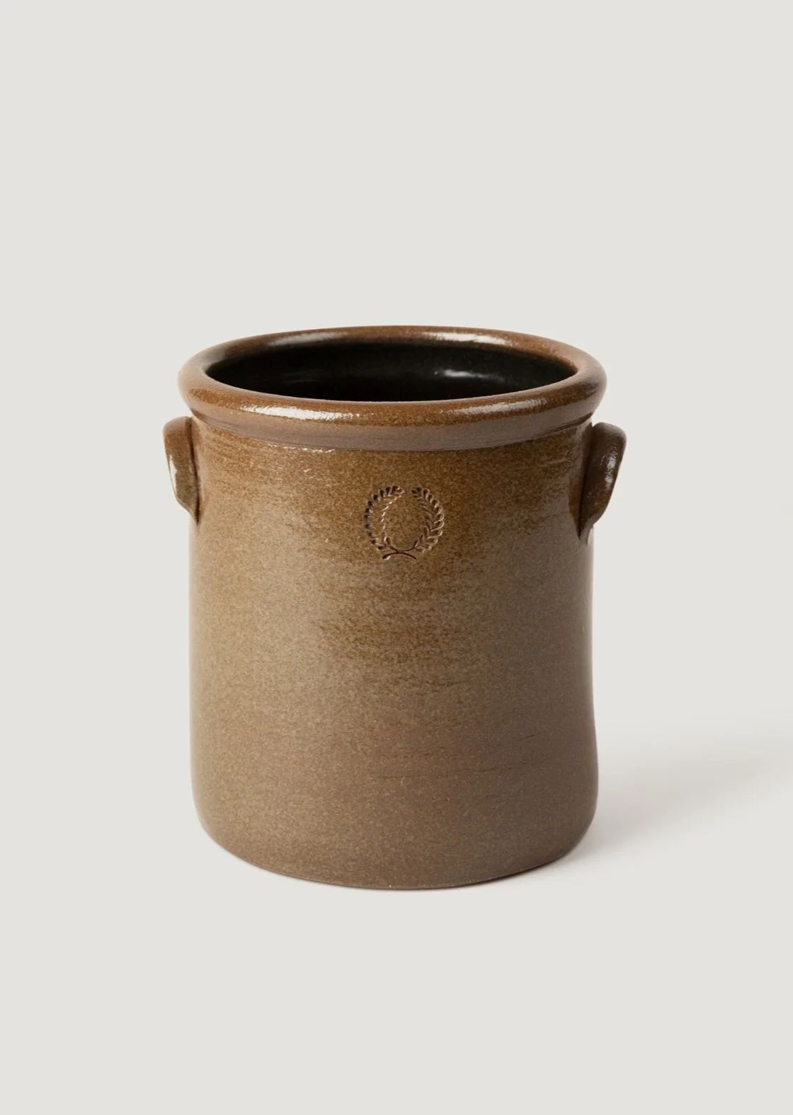 Stoneware Crock in Brown Glaze | Half Gallon, 6.5" | Afloral | Afloral