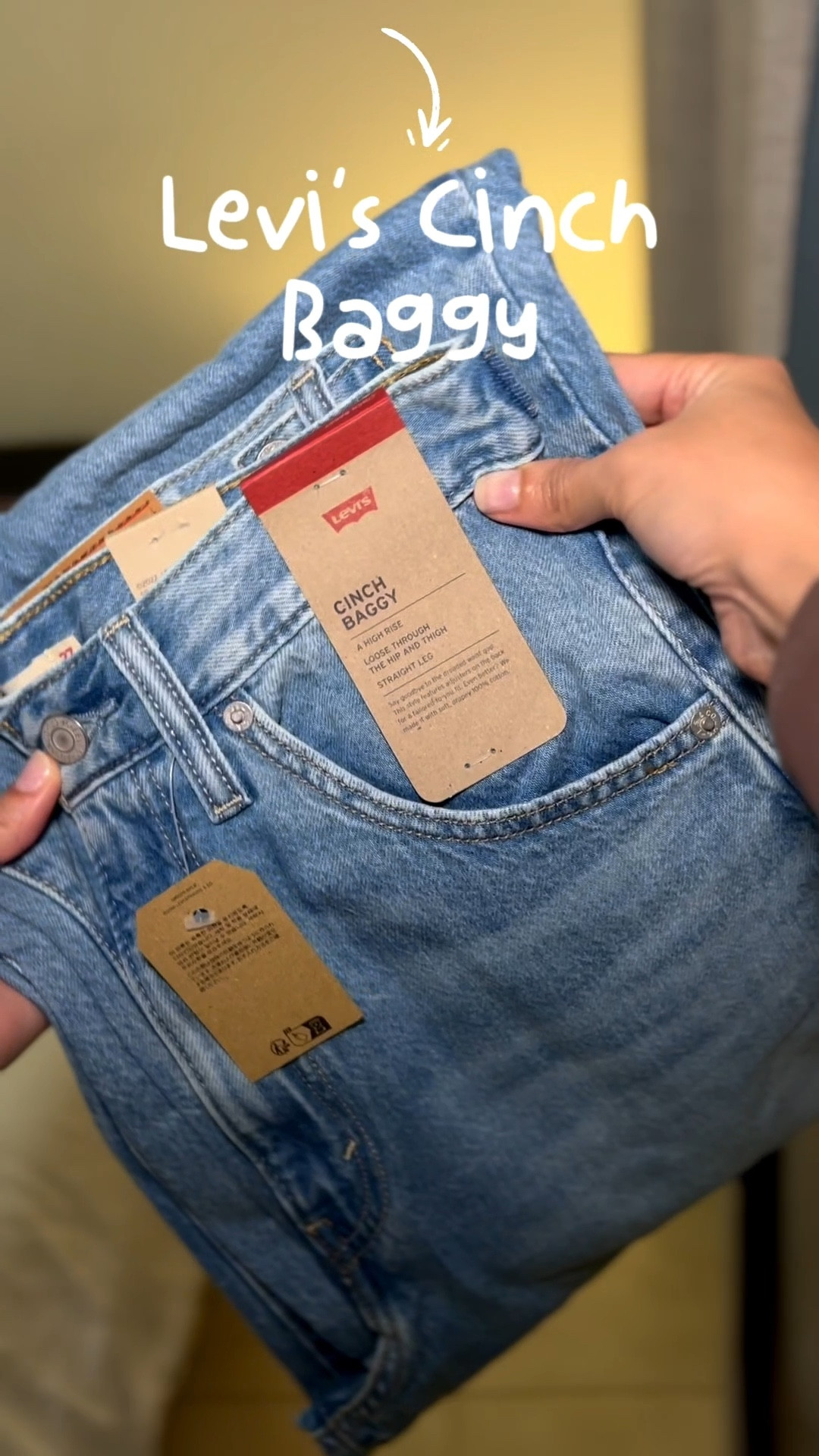 Cinch Baggy jeans Levi's | I'm wearing size 27, I'm 5'5 #cinchbaggy #levis #baggyjeans 

#LTKHalloween #LTKHoliday #LTKStyleTip