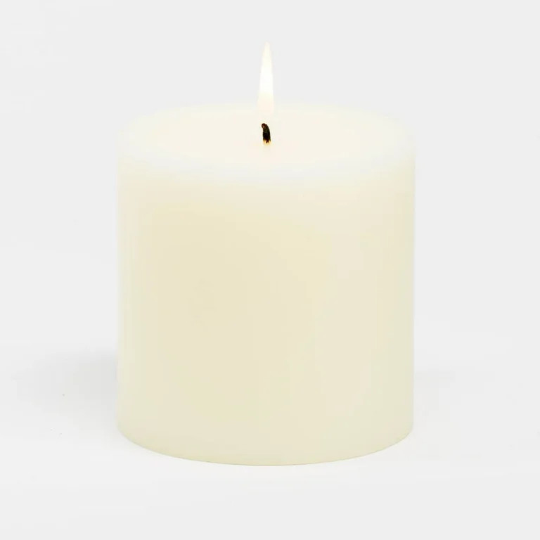 Richland 4" x 4" Ivory Pillar Candle | Walmart (US)