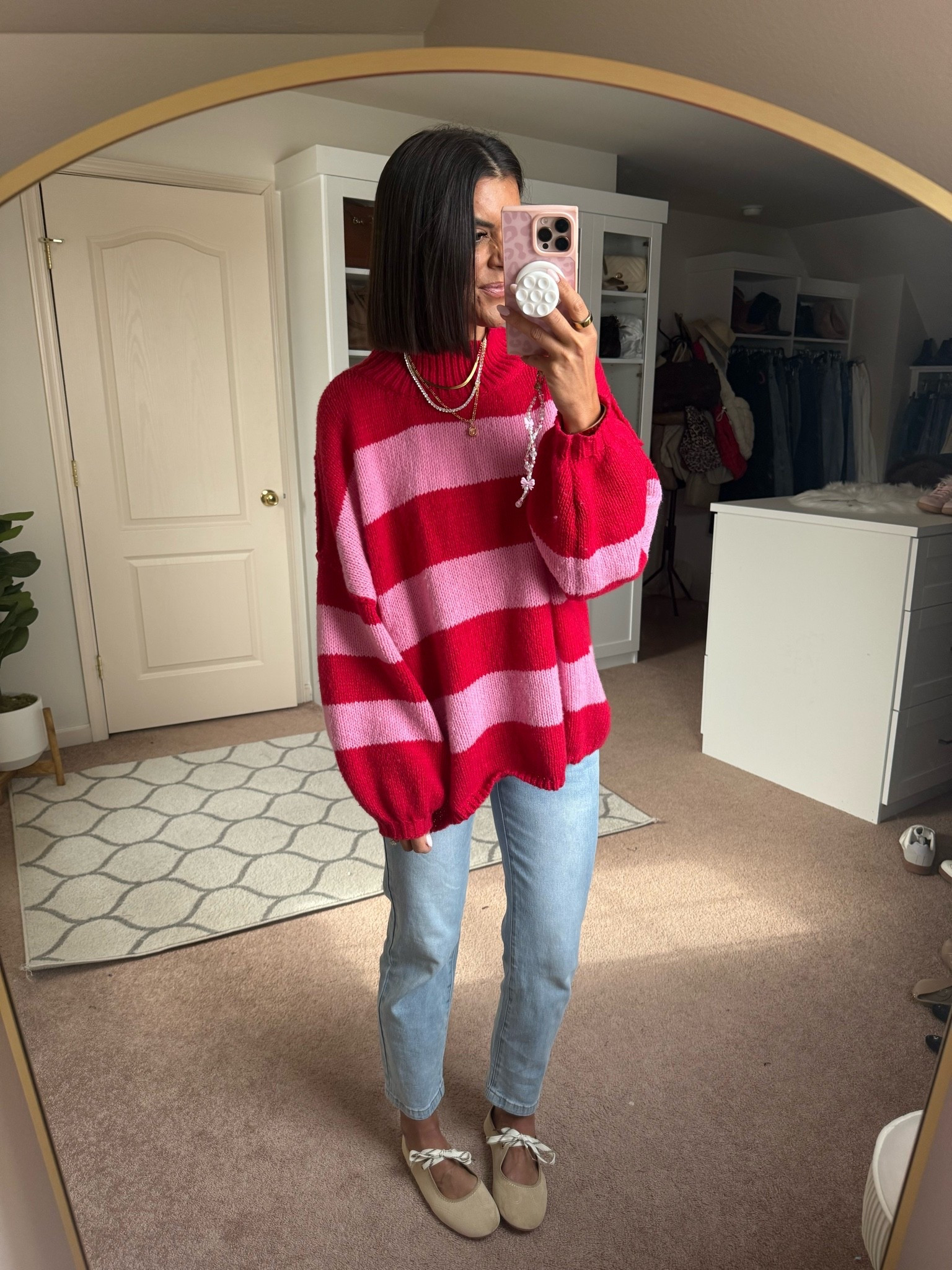 Size small in sweater Size 2 in jeans

#LTKgrwm #LTKootd #LTKmomlife