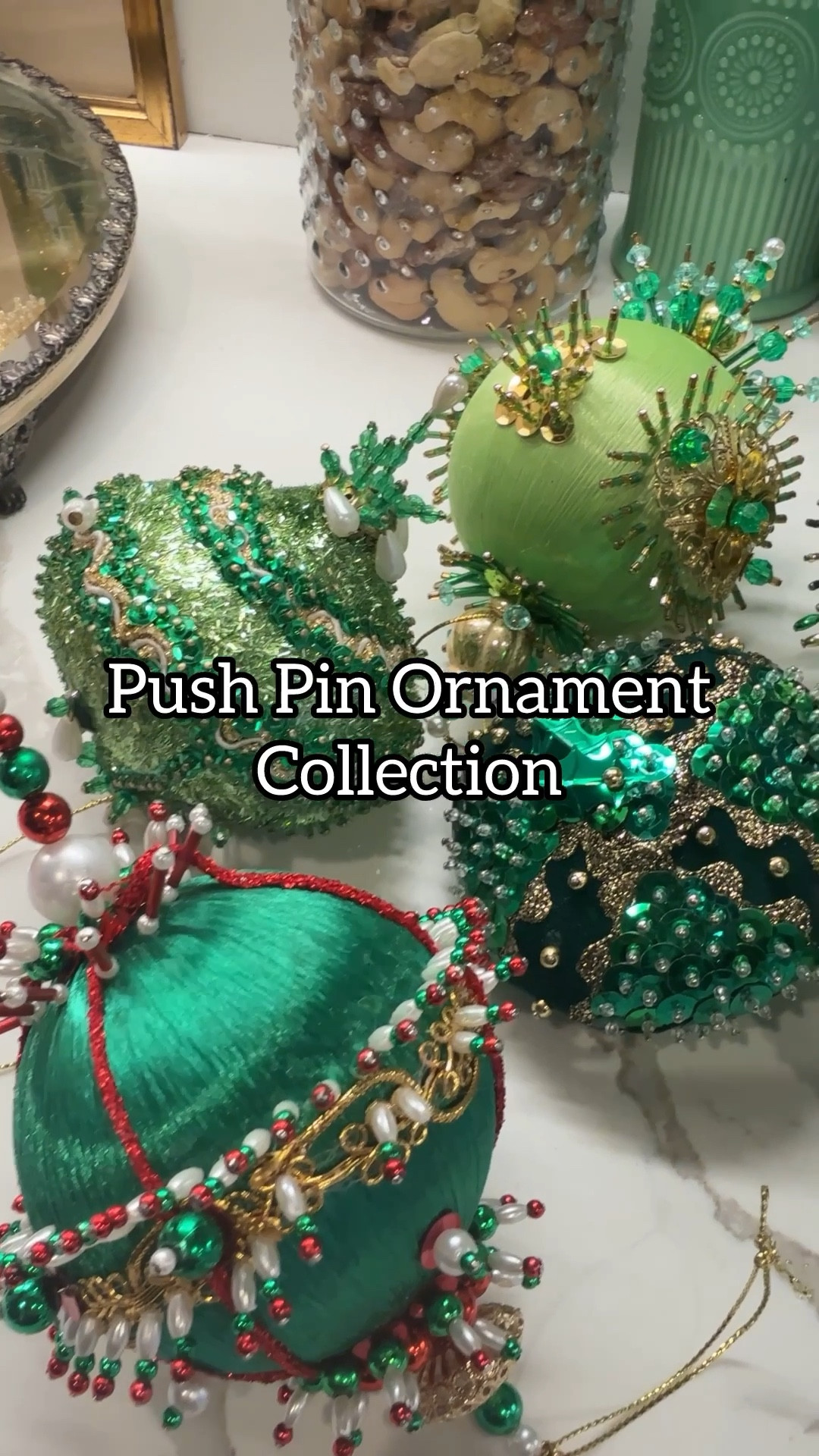 Aren’t these push pin Christmas ornaments so fun? You can find vintage ones online or make them yourself! Linked some similar ones here if you want to start your own collection - I just love how
much love went into making them!

#LTKHome #LTKFindsUnder100 #LTKSeasonal