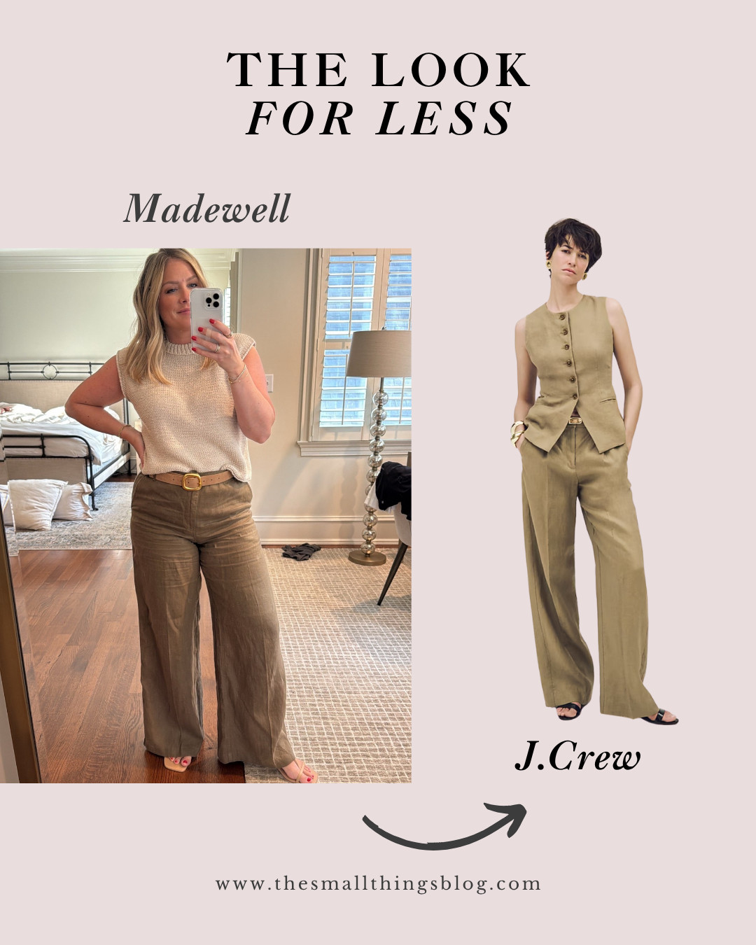 look for less, j.crew, madewell, linen pants 

 

#LTKSaleAlert #LTKStyleTip #LTKWorkwear