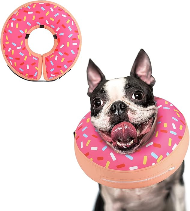 Supet Inflatable Dog Cone Collar Alternative After Surgery, Doggie Neck Donut Collar Recovery ECo... | Amazon (US)