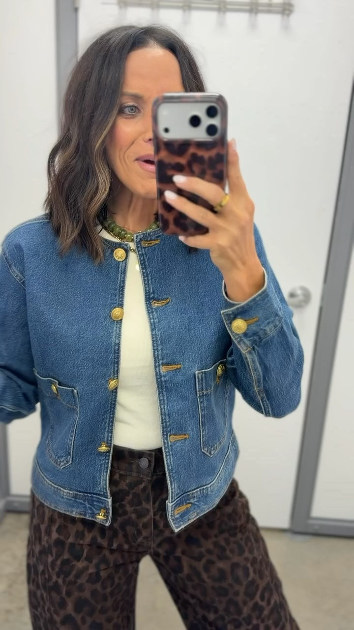 This jacket is such a good Walmart find 🤎 the denim + gold button details make it look way more expensive than it is.

#walmartfinds #walmartfashion #walmartstyle #affordablefashion #lookforless #denimjacket #ltkfinds