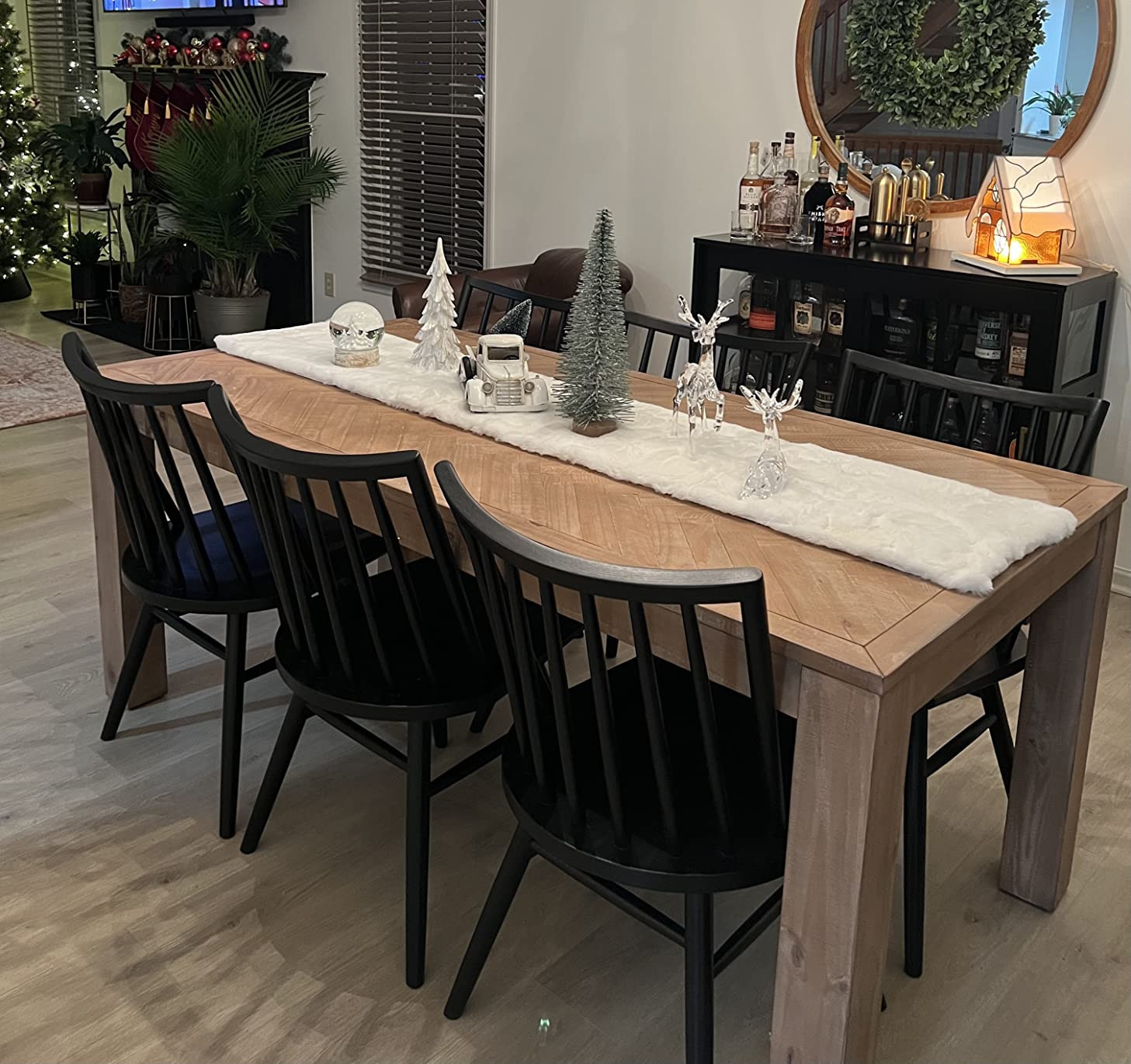 POLY & BARK Enzo Dining Chair,Oak, Black               
Material: Oak | Amazon (US)