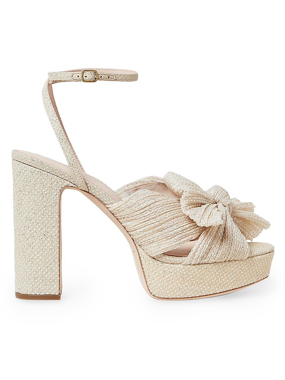 Natalia Sparkle Bow Platform Sandals | Saks Fifth Avenue