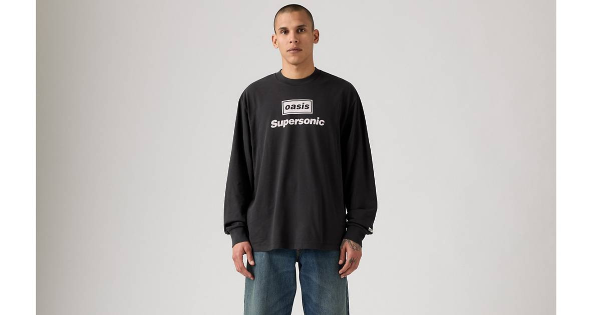 Long Sleeve Oasis Band Tee - Black | Levi's® GB | Levi's UK