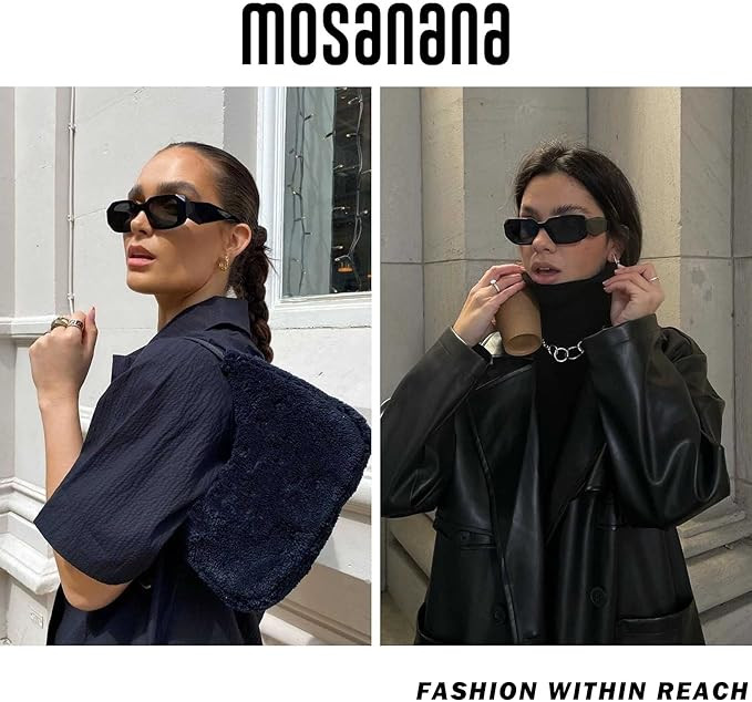 mosanana Trendy Rectangle Sunglasses for Women Men-Goulding | Amazon (US)