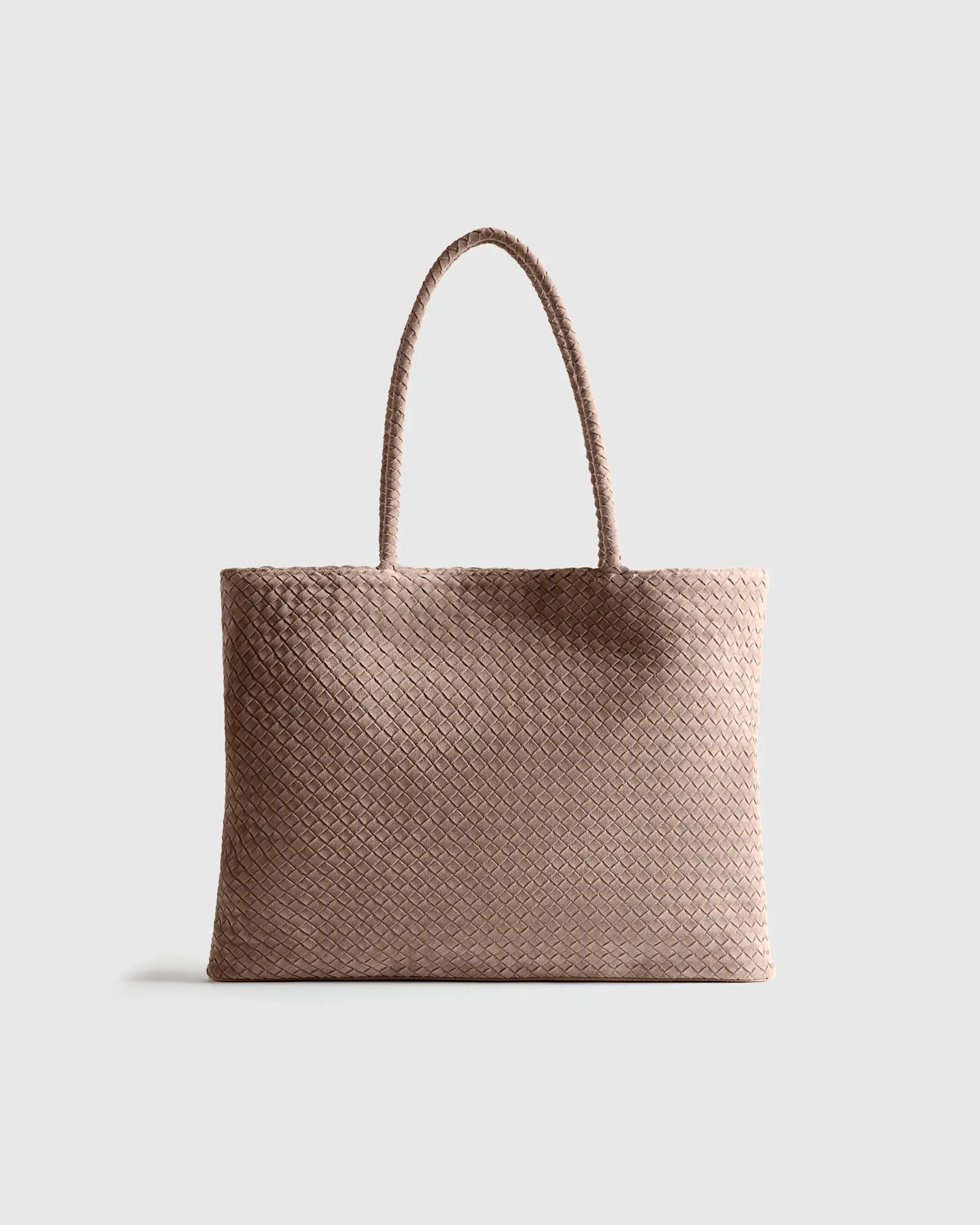 Siena Suede Handwoven Tote | Quince