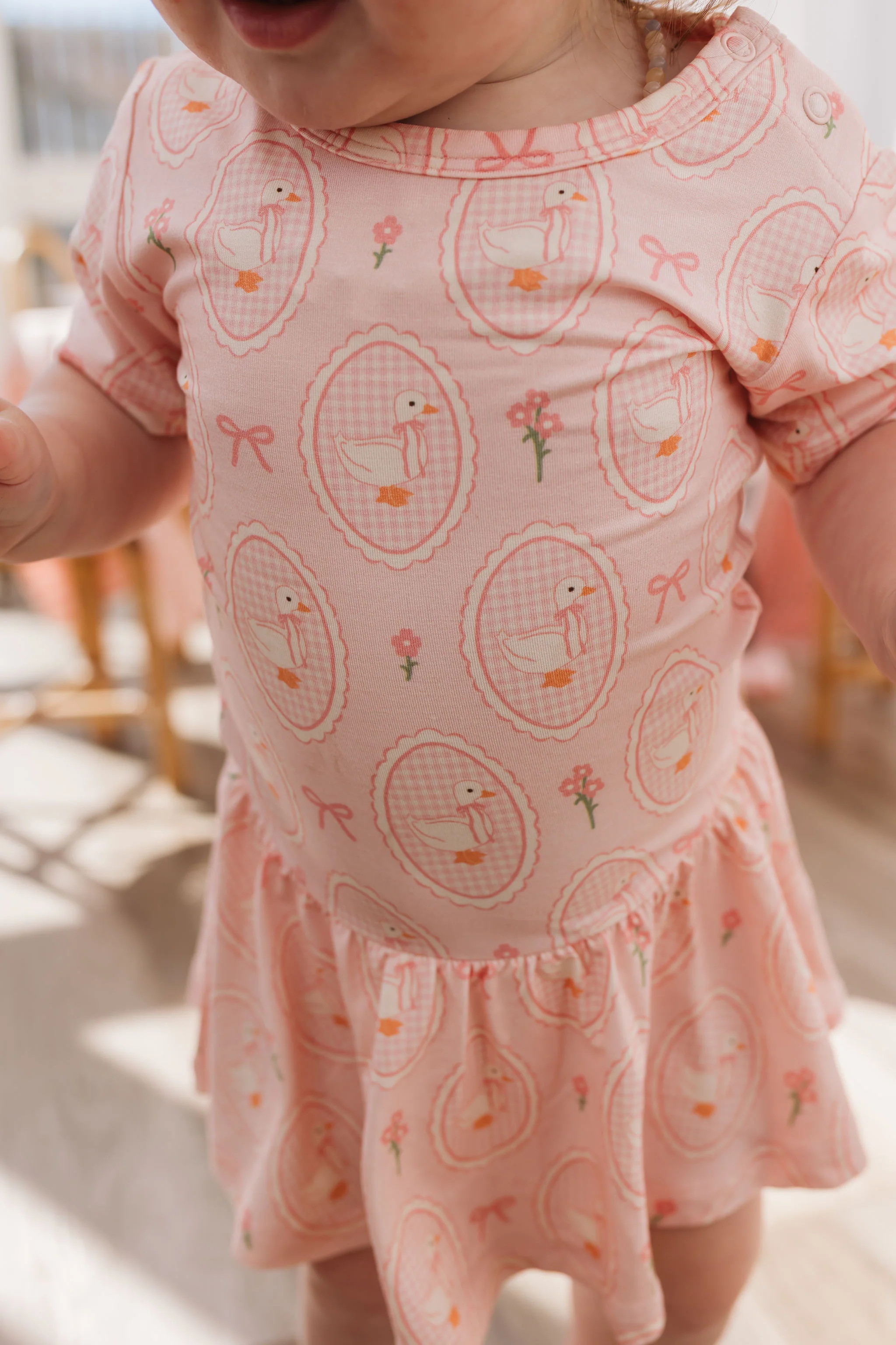 Pink Little Goose Twirl Bodysuit | In My Jammers