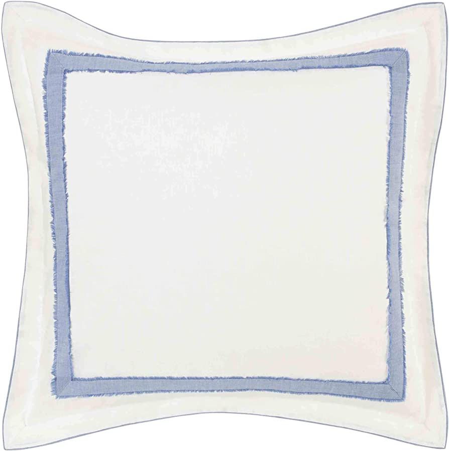 Laura Ashley Mila Euro Sham, 26x26, Blue | Amazon (US)