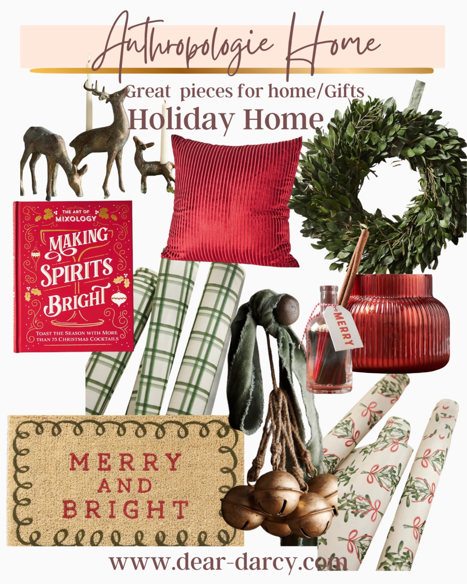 Last chance to save 30% on home- furniture and more

Anthropologie  Holiday Home
Beautiful pieces to decorate your home for the Holidays

Holiday cocktail  recipe  book
Red velvet pillows
Bronze deer
Beautiful greenery wreath 

We  as piping paper in traditional plaids and checks you’ll love
Front door mat 
Favorite holiday candles 
Christmas bells with green velvet ribbing 


#LTKGiftGuide #LTKHome #LTKHoliday
