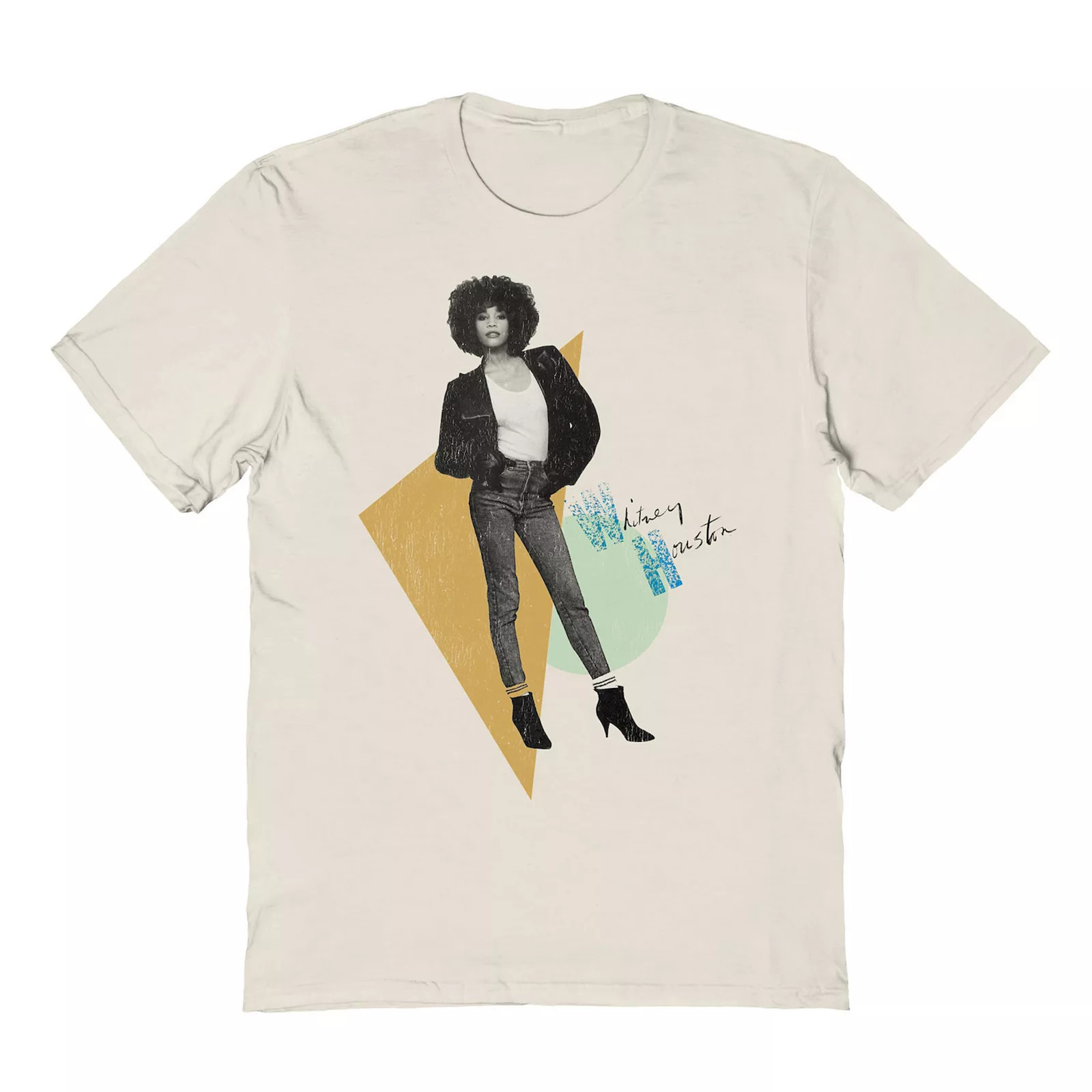 Men's Whitney Houston Graphic Tee, Size: XXL, Natural | Kohl's