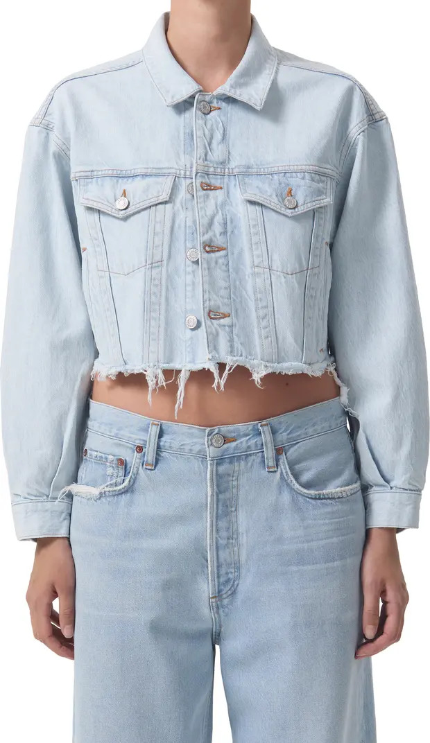 Charli Shrunken Crop Organic Cotton Denim Jacket | Nordstrom