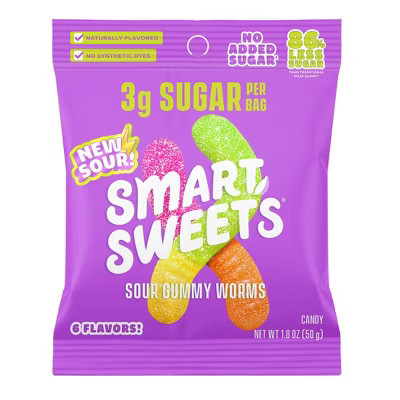 SmartSweets Sour Gummy Candy Worms - 1.8oz | Target