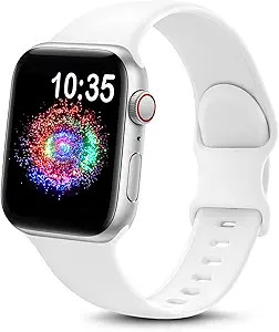 TreasureMax Sport Band Compatible with Apple Watch Bands 38mm 40mm 41mm 42mm 44mm 45mm, Soft Sili... | Amazon (US)