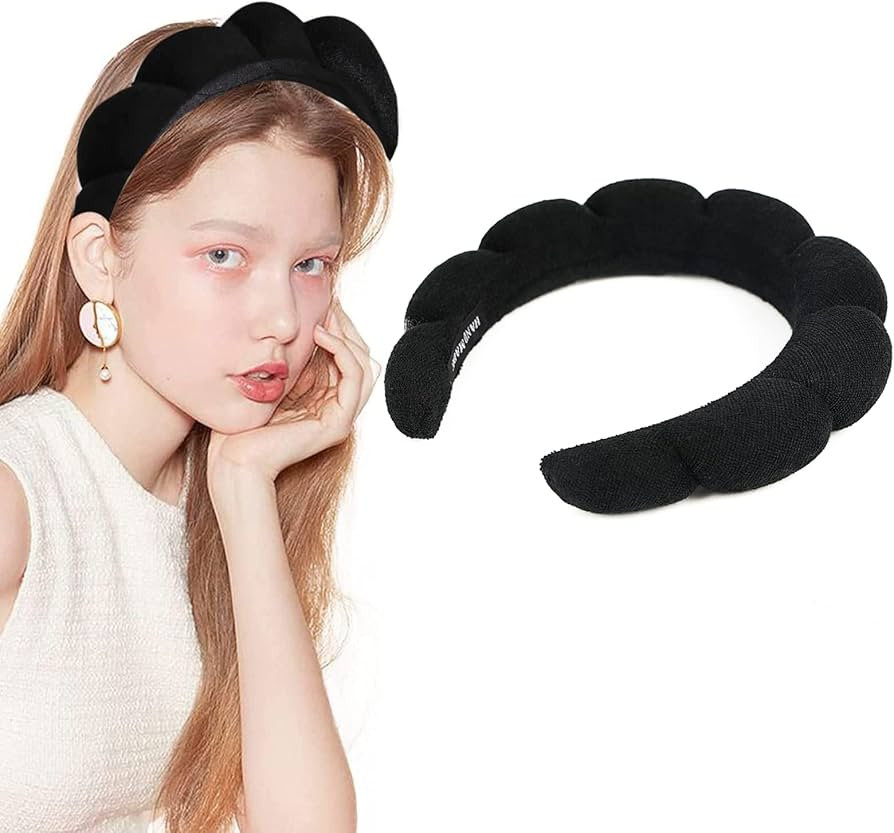 Dalin Spa Headband for Women, Makeup Headband for Sponge & Terry Towel Cloth Fabric Hair Band and... | Amazon (US)