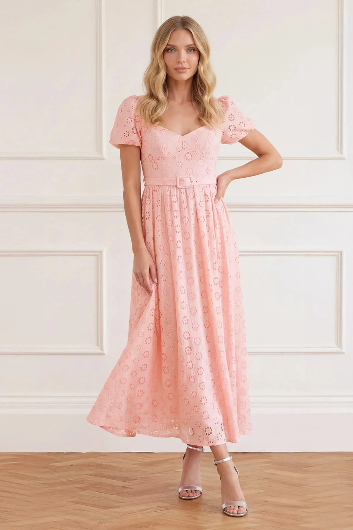 Romilly Cotton Broderie Ankle Gown | Needle & Thread