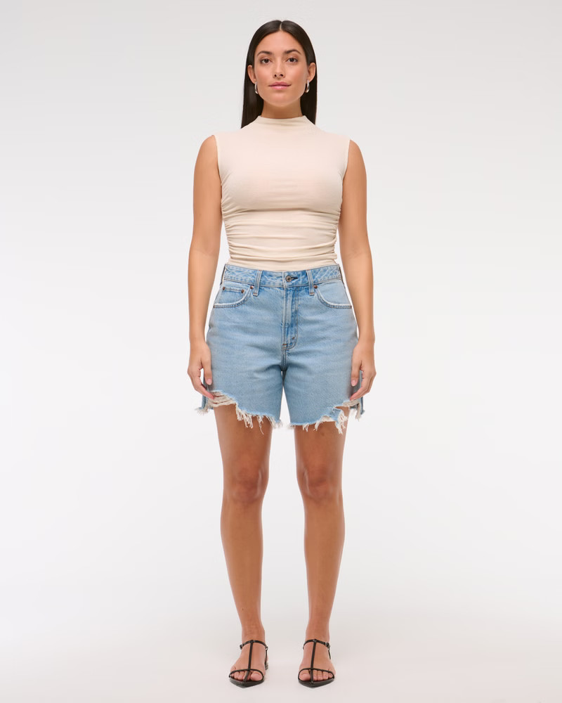 Curve Love High Rise Loose Short | Abercrombie & Fitch (US)