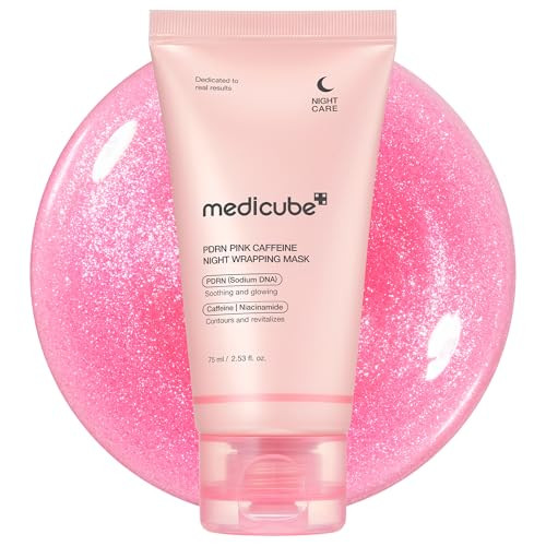 medicube Wrapping Mask PDRN Caffeine Overnight Peel Off Facial Mask | Firming, Depuffing & Hydration | Caffeine, Collagen For Refined, Glass Skin & Face Contour Support | Korean Skin Care, 2.53 fl.oz | Amazon (US)