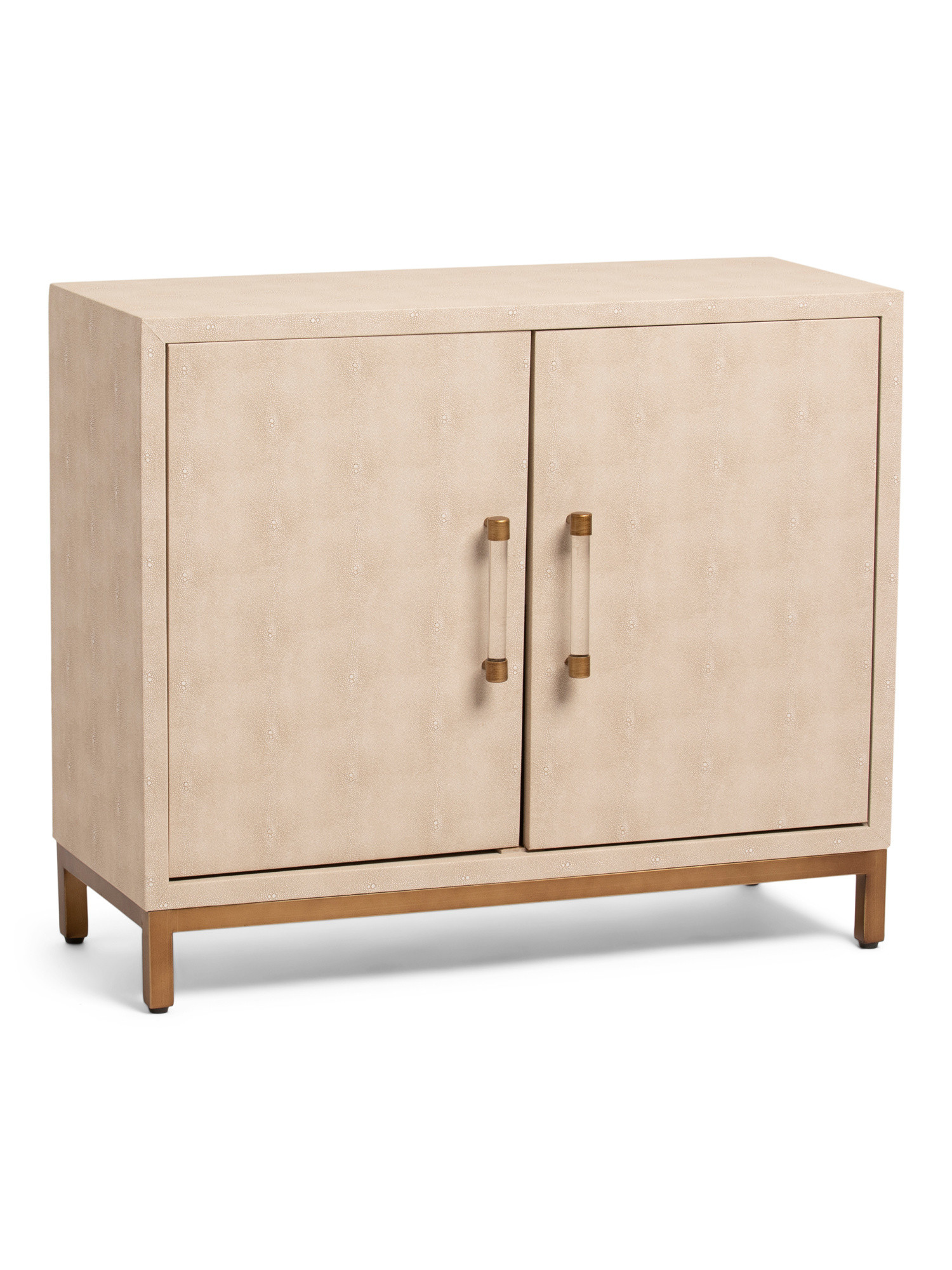 32x28in Faux Shagreen Brass 2 Door Cabinet | Furniture & Lighting | Marshalls | Marshalls