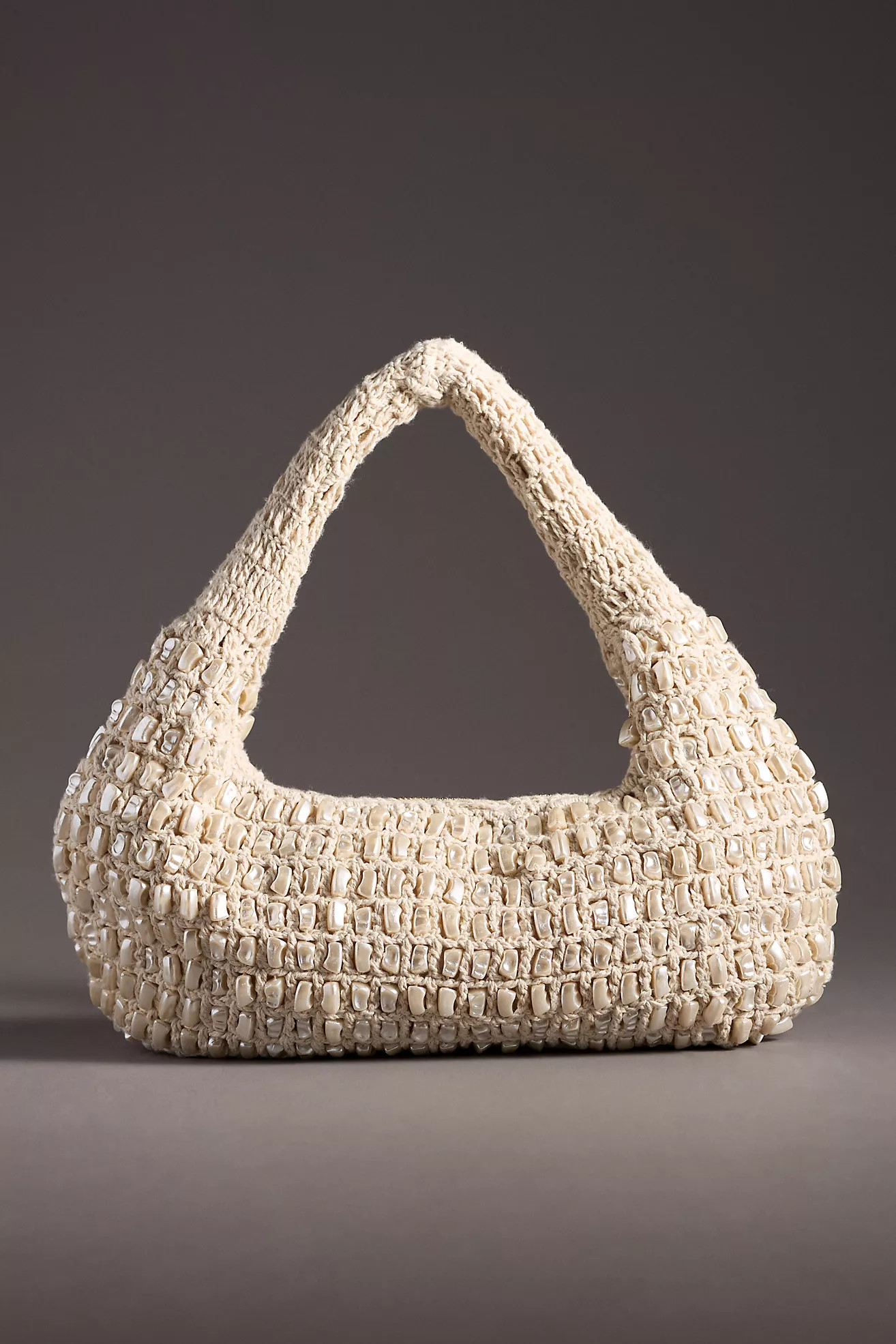 Pearl Beaded Woven Shoulder Bag | Anthropologie (US)