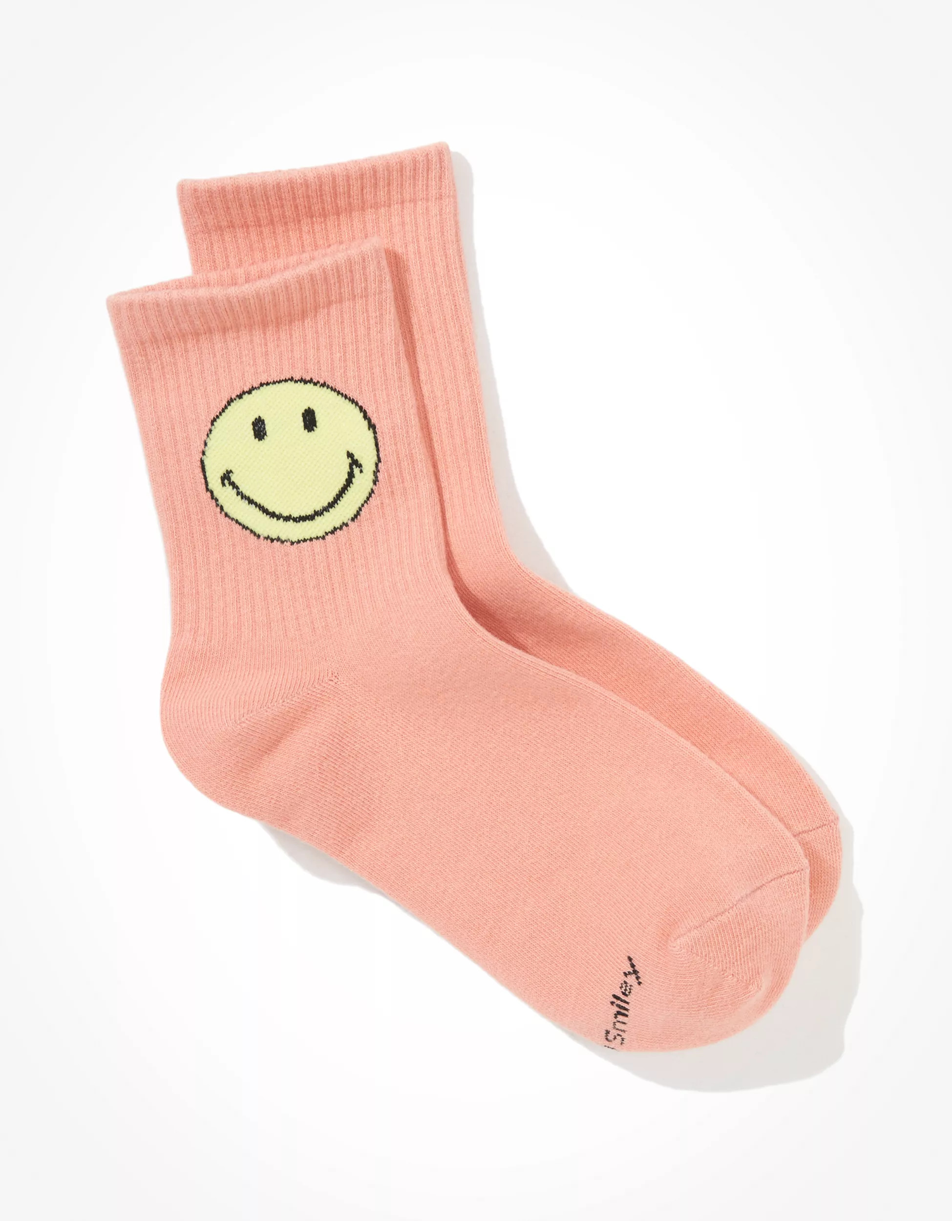 AE Smiley® '90s Crew Sock | American Eagle Outfitters (US & CA)