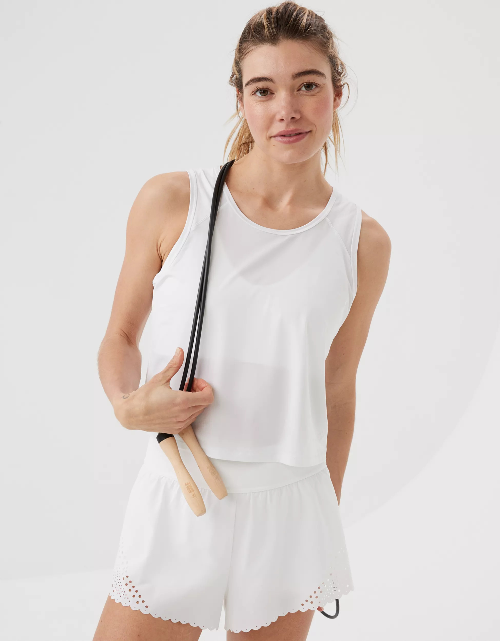 OFFLINE By Aerie Sweat Sesh Cropped Tank Top | Aerie