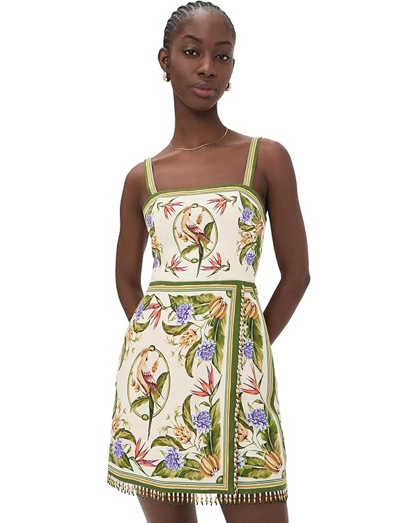 FARM Rio Women's Tropical Scarf Sand Sleeveless Mini Dress | Amazon (US)