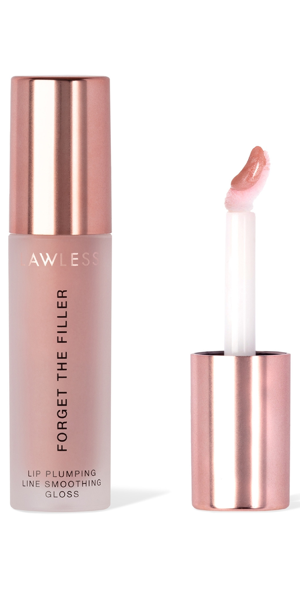 LAWLESS Forget The Filler Lip Plumper Line Gloss Nudie 0.11 oz/ 3.25 mL | Shopbop