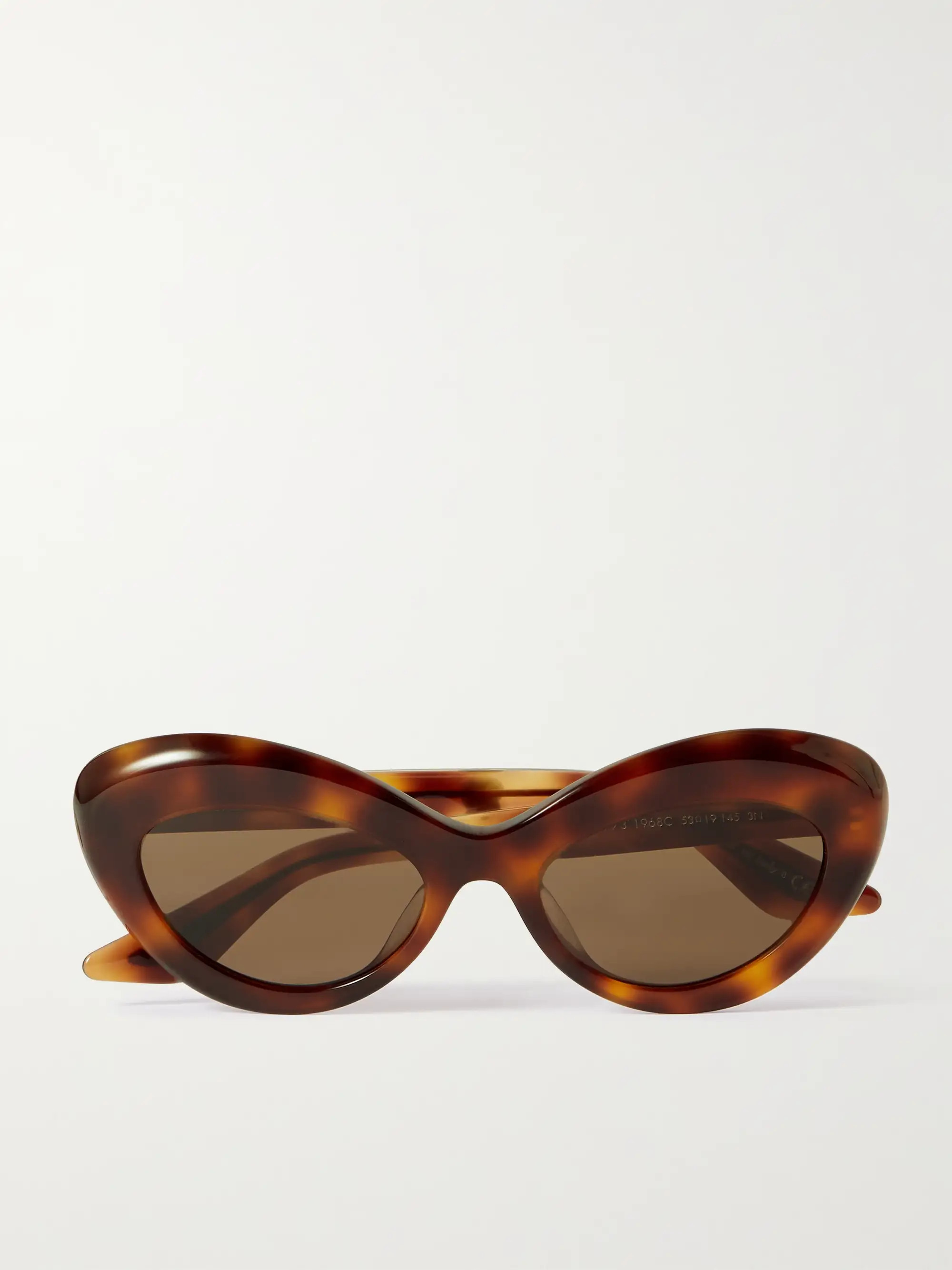 + Khaite 1968C oval-frame tortoiseshell acetate and gold-tone sunglasses | NET-A-PORTER (US)