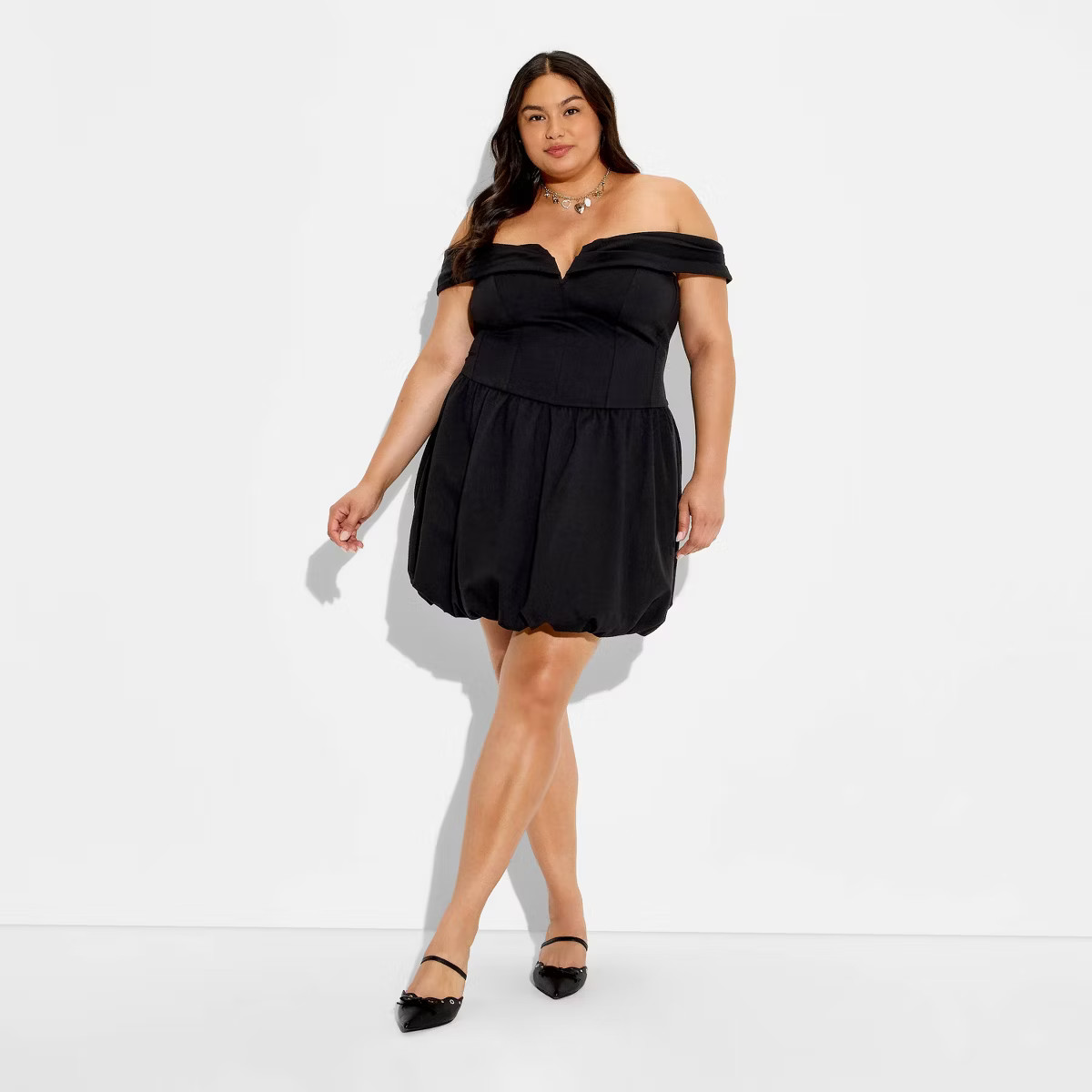 Women's Plunge Bubble Mini A-Line Dress - Wild Fable™ | Target