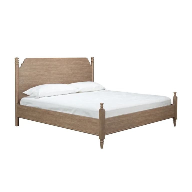 My Texas House Monroe King Platform Bed, Brushed Oak Finish | Walmart (US)