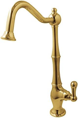 KINGSTON BRASS KS1192AL Heritage Cold Water Filtration Faucet, Polished Brass | Amazon (US)