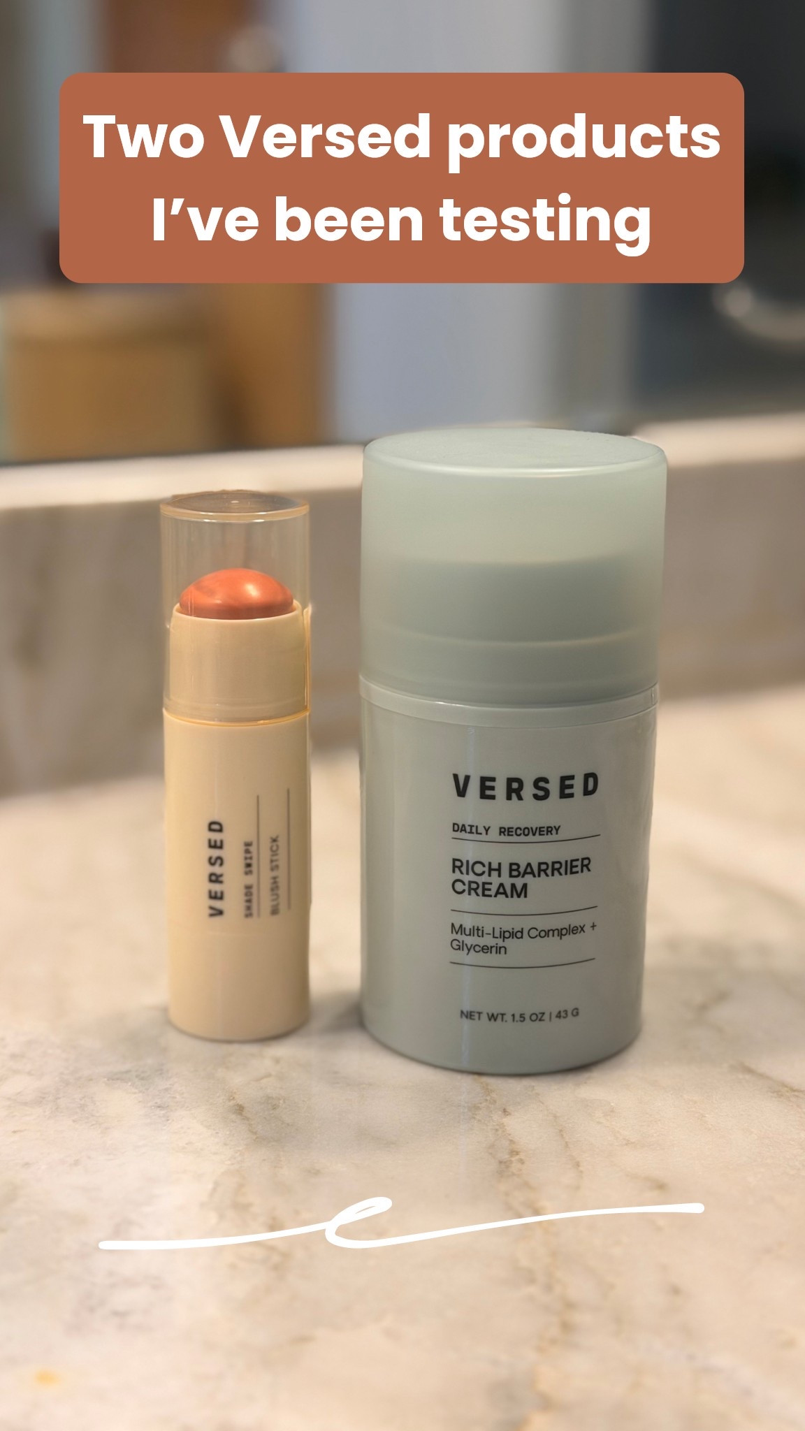 I’ve been testing a few new products from Versed and I’m seriously impressed.

✨ Rich Barrier Cream – This one is perfect for sensitive skin or dry winter months when your skin starts to lose moisture. It has a thicker, comforting texture that melts right in without feeling greasy. My skin feels soothed and hydrated all day, even in colder weather.

💗 Versed Blush Stick in Pinch – The prettiest soft, natural-looking flush that blends effortlessly. I love how creamy it is and that it doubles as a lip tint for quick, easy touch-ups.

Both have become staples in my routine, simple, clean, and effective.

✨ Beauty tip: Apply the blush stick right after moisturizer or barrier cream for a dewy, healthy glow that lasts all day.

#LTKBeauty #LTKStyleTip #LTKFindsUnder50