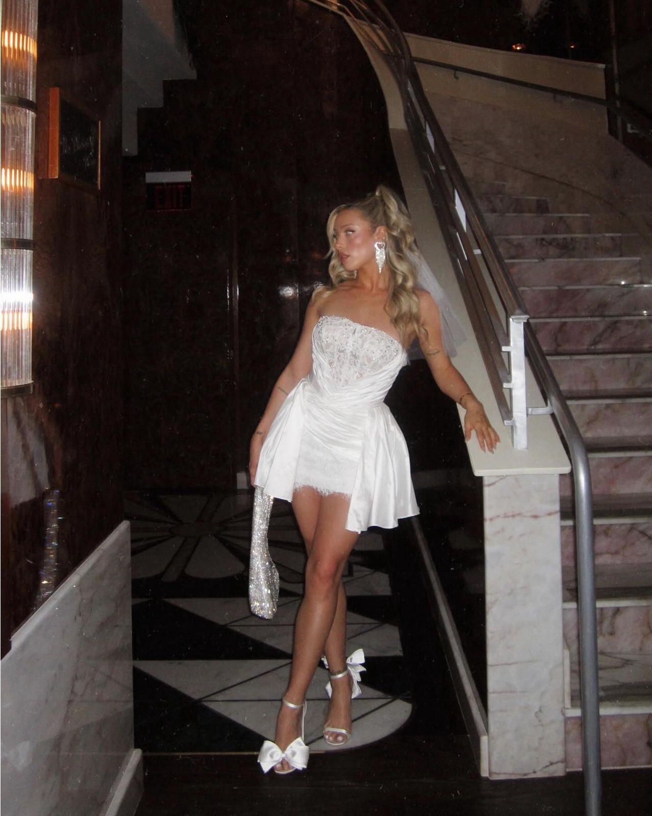 all that glitters 🤍✨🥂💅🏻🌈🎀
dress is custom from Veni Infantino for Ronald Joyce 
shoes and earrings are lulus 

#LTKstyletip #LTKshoecrush #LTKwedding