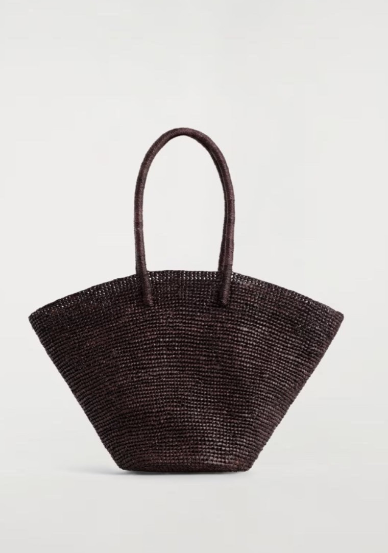 Raffia oversized bag