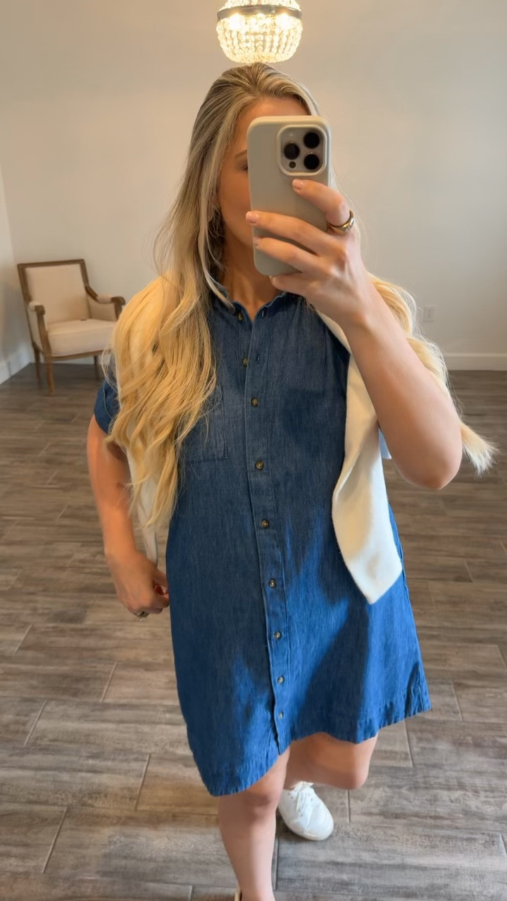 Outfit of the night! Old navy denim dress in small and in medium 
Stylewithnosecrets 
Old navy 
Affordable fashion


#LTKSaleAlert #LTKootd #LTKSeasonal