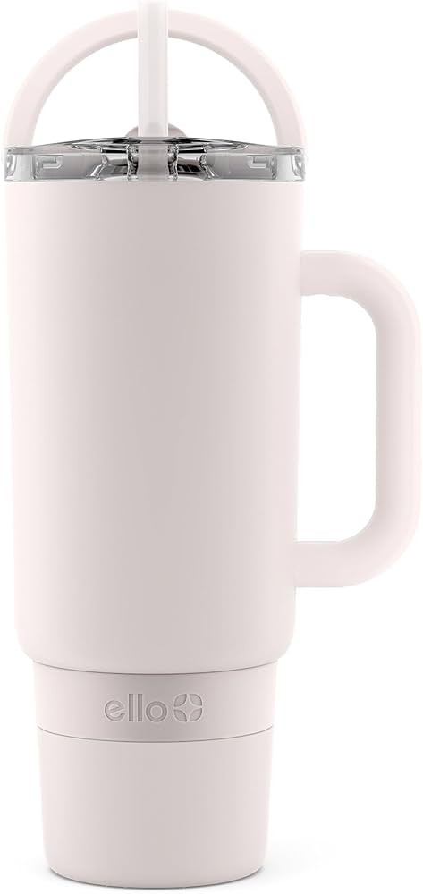 Ello Port 40oz Tumbler with Carry Loop & Integrated Handle, Vacuum Insulated Stainless Steel Reus... | Amazon (US)