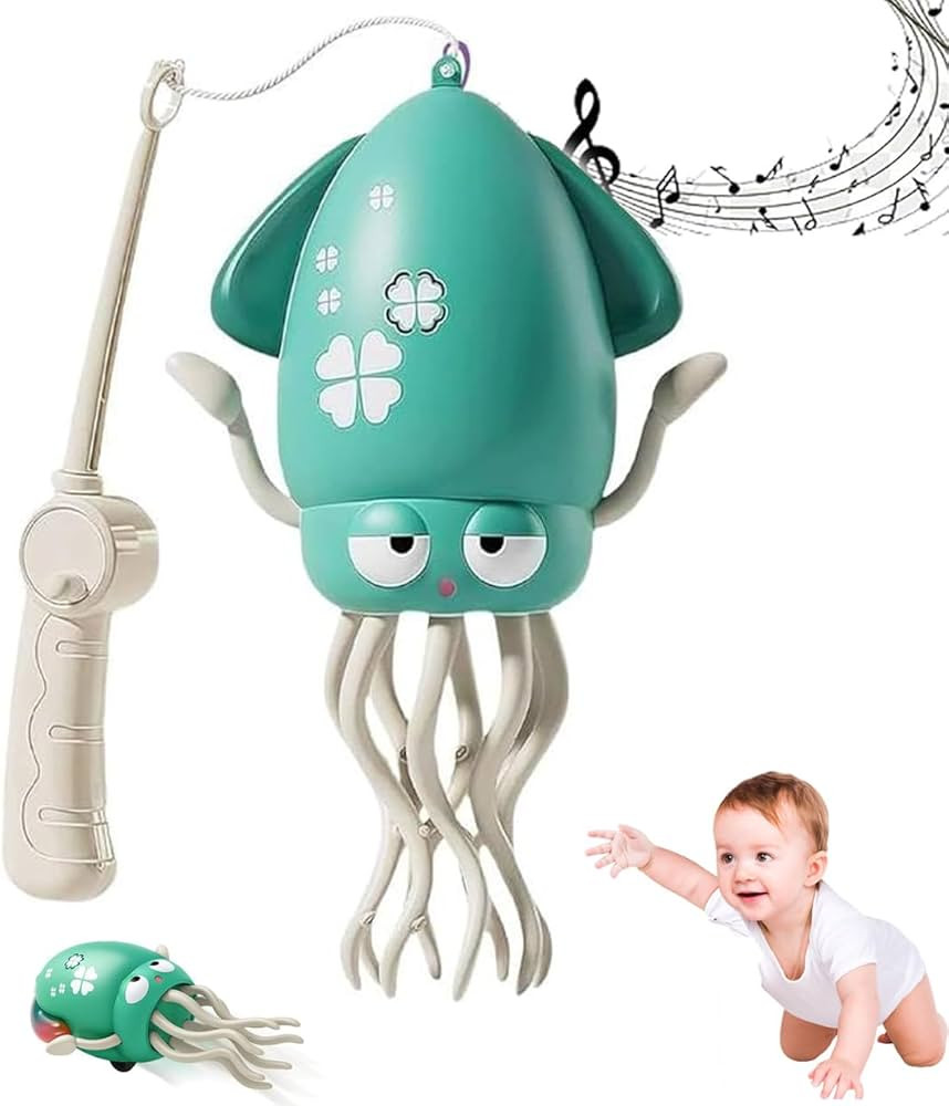 Electric Dancing Octopus Toy, 2025 New Electric Auto-Avoid Crawling Octopus Rechargeable with LED & Music,Smart-Tentacle Explorer for Kids Stress Relief & Fun | Amazon (US)