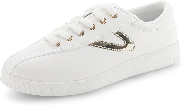 TRETORN Women's Nyliteplus Leather Lace-Up Casual Fashion Sneakers Classic Vintage Style | Amazon (US)