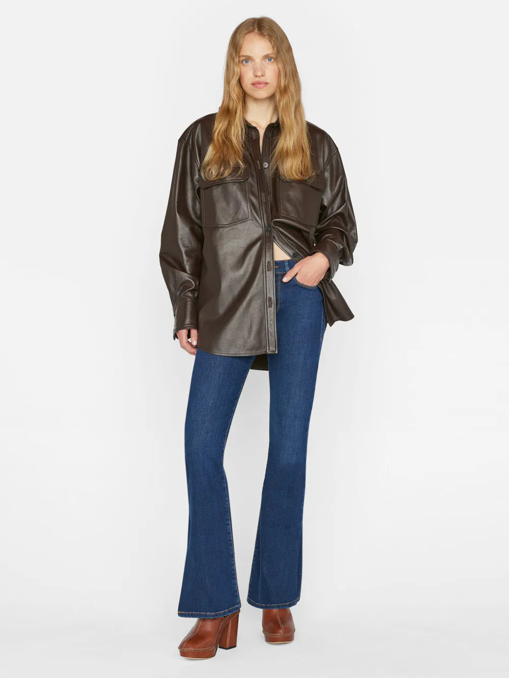 Le Mini Boot Slit Hem  in  Majesty | Frame Denim