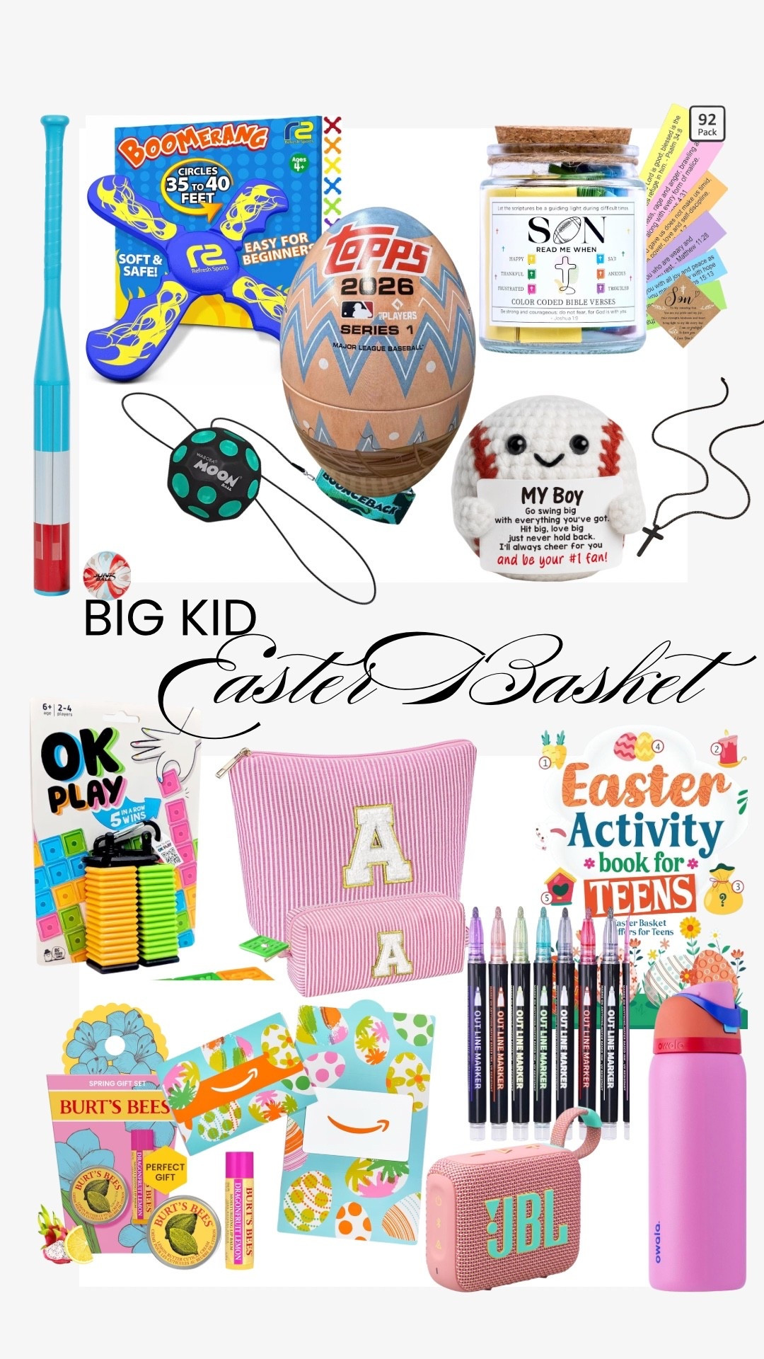 Big Kid Easter Basket ideas 🐰 






#easterbasket #teeneaster #bigkideaster #easter 

#LTKmomlife #LTKSeasonal #LTKHome