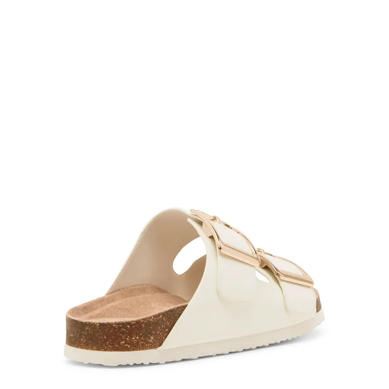 Madden Girl Women's Bodiee Two Strap Flat Footbed Sandal | Walmart (US)