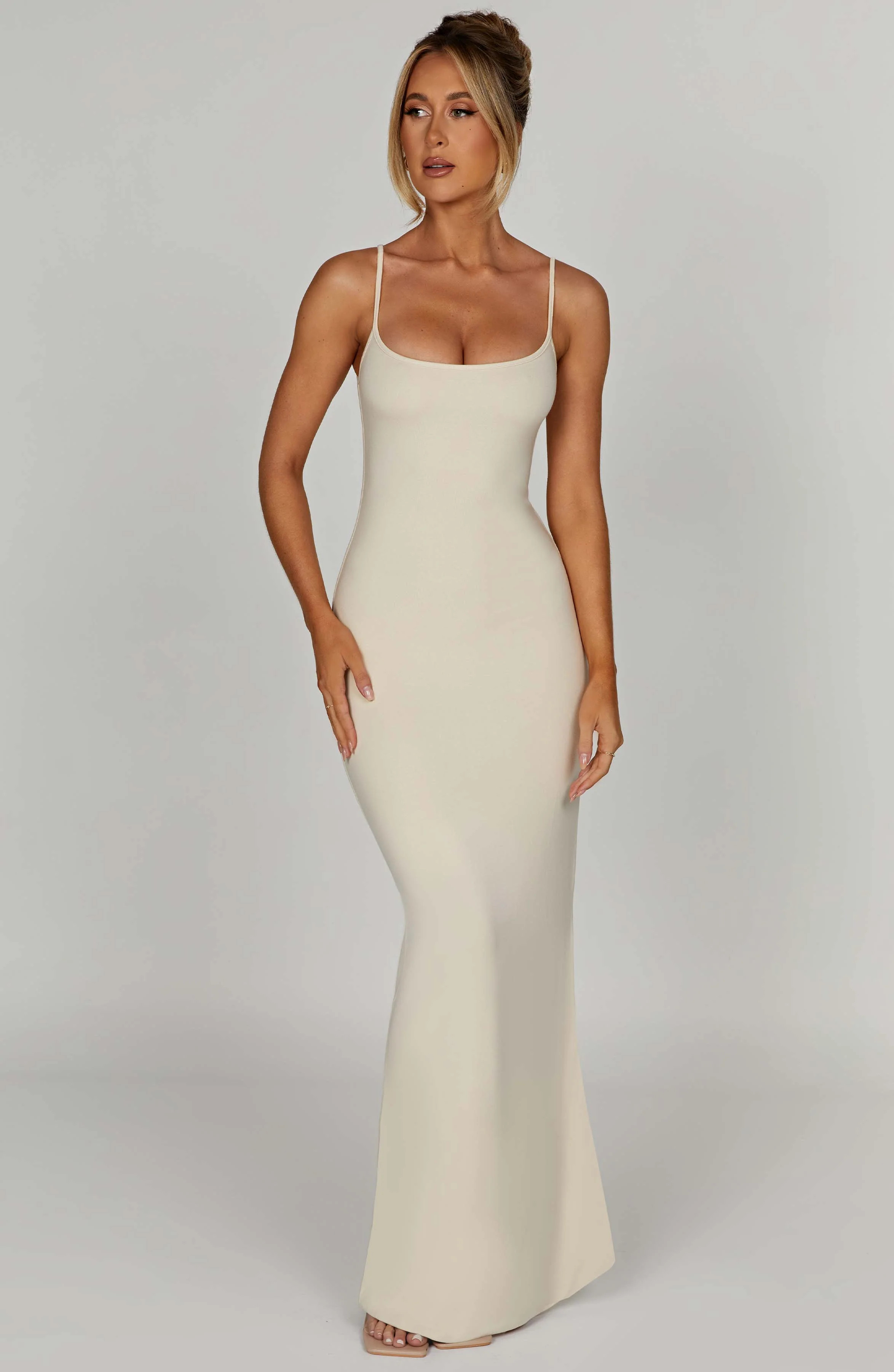 Saskia Maxi Dress - Cream | Babyboo (global)